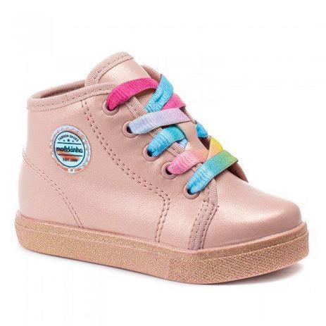 Tênis Botinha Infantil Molekinha Menina Cadarço Tie Dye 2118.637 Rosa de  cano médio - Tênis Infantil - Magazine Luiza