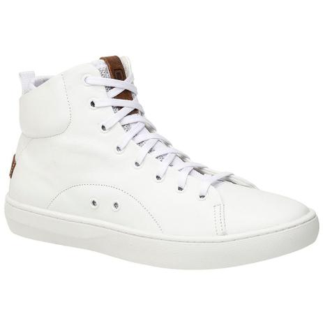 Tênis botinha masculino malbork couro branco cano alto 74005 branco - Tênis  Masculino - Magazine Luiza