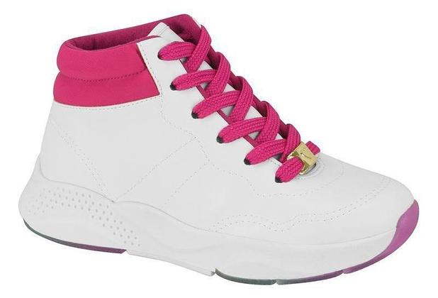 Tênis Botinha Molekinha Branco/rosa - 26 - Tênis Feminino - Magazine Luiza