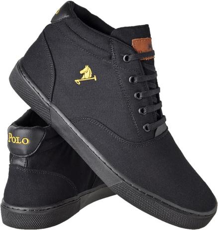 tênis polo cano alto estilo botinha
