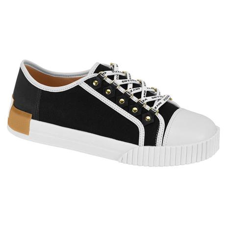 Tênis Cadarço Estilizado - Vizzano Preto e Branco - Tênis Feminino -  Magazine Luiza