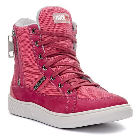 tenis cano alto feminino rosa