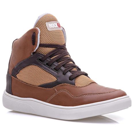 tenis marrom cano alto