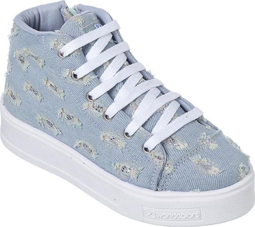 tenis infantil menina cano alto