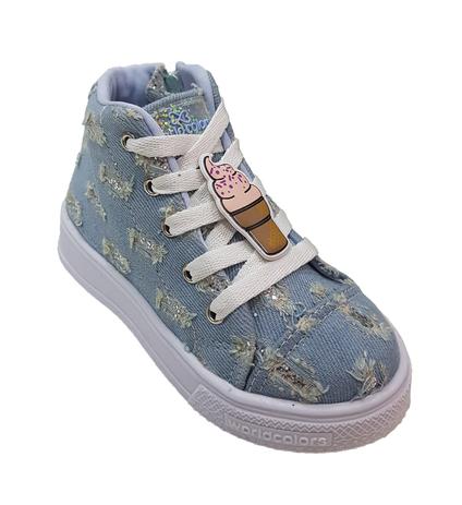 tenis cano alto menina