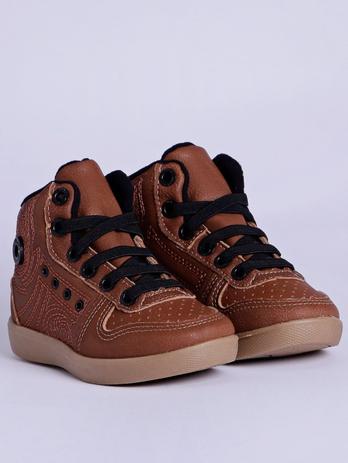 Tênis Cano Alto Klin Infantil Para Bebê Menino - Caramelo/preto - Calçados  Infantis - Magazine Luiza