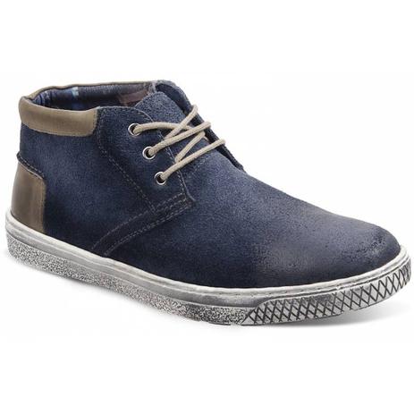 tenis cano alto azul masculino