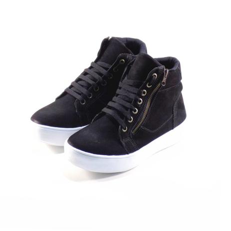 Tênis Cano Alto Nobuck Andanza Preto 5581J - Tênis Feminino - Magazine Luiza