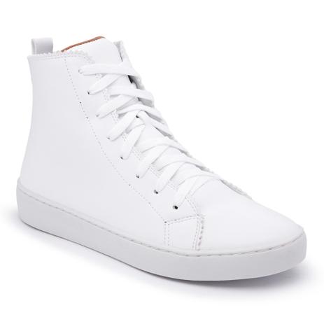 tenis alto branco feminino