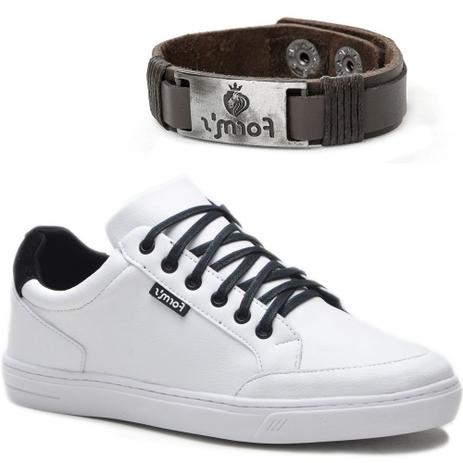Tênis Cano Baixo Masculino Casual com Pulseira Form's Branco - Calçados  Masculinos - Magazine Luiza