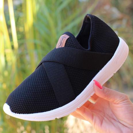 Tenis Casual Bebece Preto Preto Feminino 1328 374 Calcados Femininos Magazine Luiza