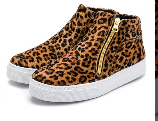 Tênis casual cano alto, animal print onça, super confortável e cheio de  estilo - Nanda Freittas - Outros Moda e Acessórios - Magazine Luiza
