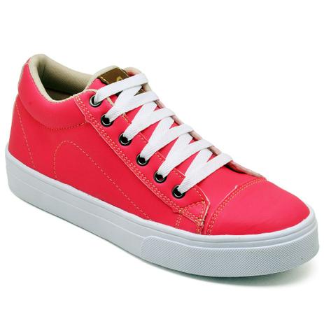 tênis alto rosa