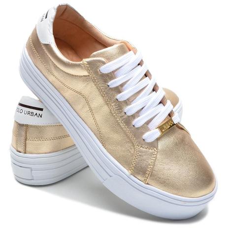 tenis feminino couro casual