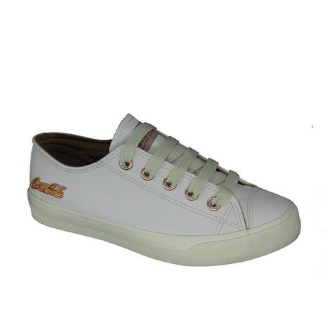 tênis coca cola basket floater low feminino branco
