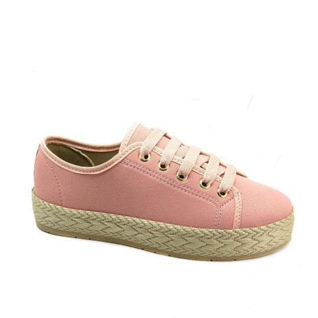 tênis lu fashion casual corda branco