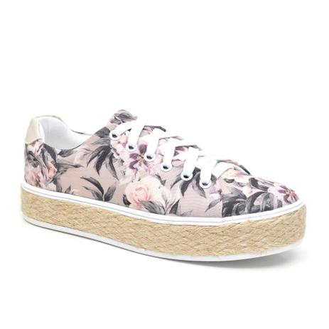 tenis estampa floral