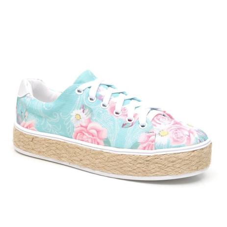 tenis estampa floral