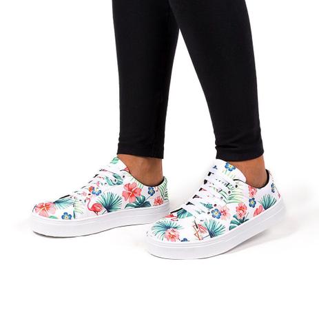 tenis casual feminino estampado