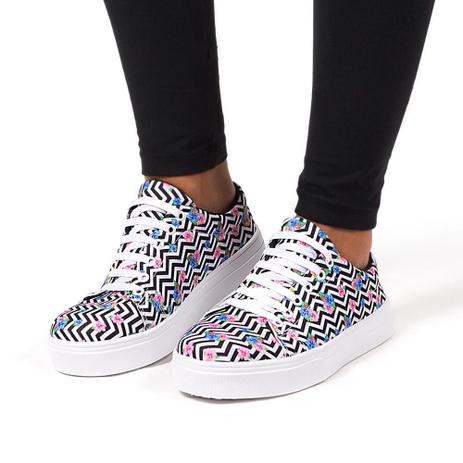 tenis casual feminino estampado
