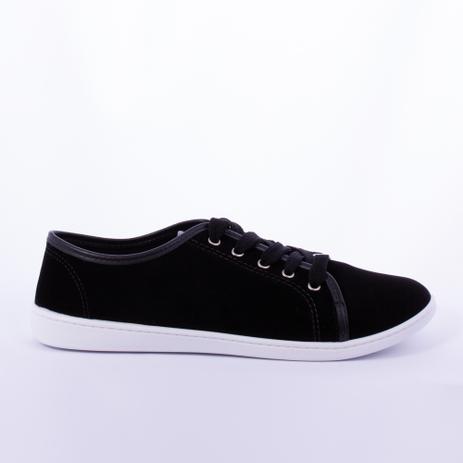 tênis casual moleca preto