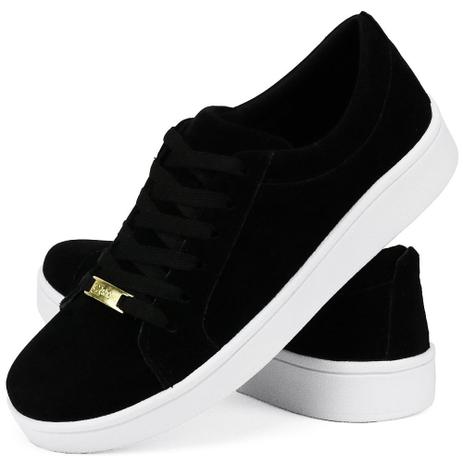 tenis casual feminino camurça