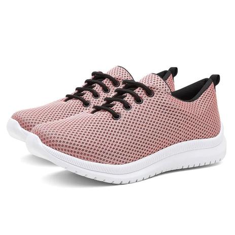 Tênis Casual Feminino Tecido Cadarço Confortável Dia a Dia - Valentina K -  Calçados Femininos - Magazine Luiza
