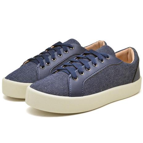 Tênis Casual Flatform Feminino Cadarço Jeans Conforto - Rubim Calçados -  Calçados Femininos - Magazine Luiza