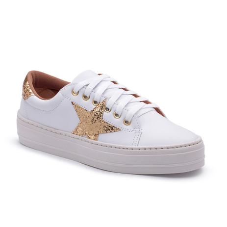 tenis feminino branco com glitter