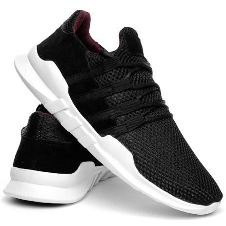 Tênis Casual Masculino Nylon Camurça Khaata Preto Menor preço em Tênis Casual Masculino Nylon Camurça Khaata Preto