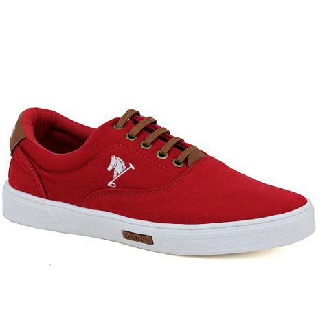 tenis casual masculino vermelho