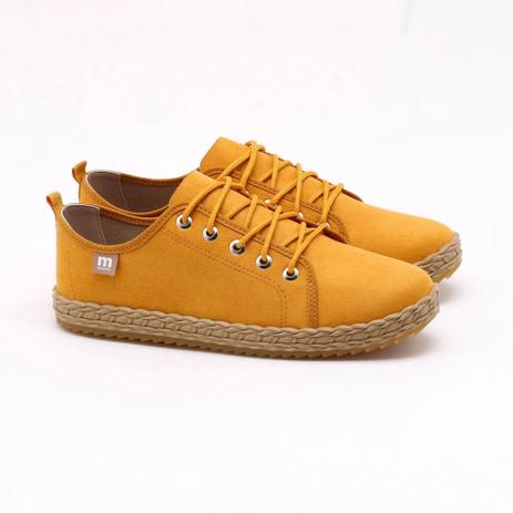 Tênis Casual Moleca 5696.103 - Cor:Mostarda - Tamanho:38 - Calçados  Femininos - Magazine Luiza