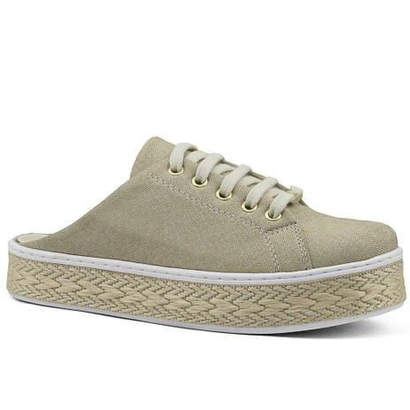 tenis casual bege feminino