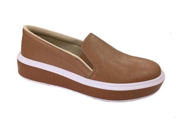 tenis casual caramelo feminino