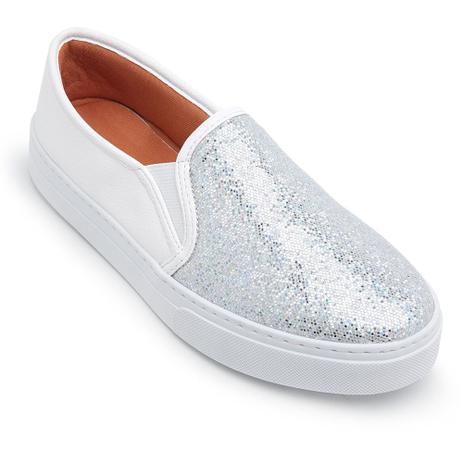 slip on branco feminino