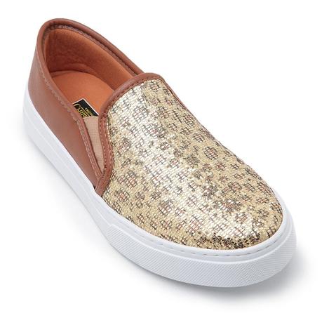 Tênis Casual Slip On Feminino Cristaishoes Café - Slipper / Slip On Feminino - Magazine Luiza