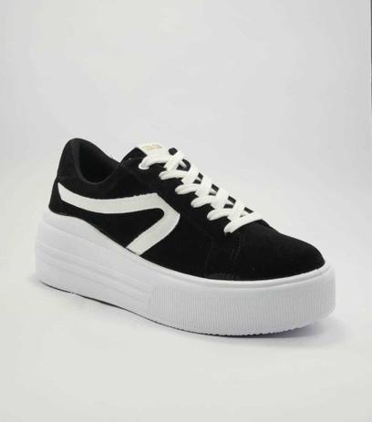 Tênis Casual Sua Cia Camurça Preto/Branco Feminino - Calçados Femininos -  Magazine Luiza