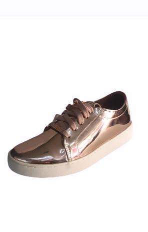 tenis vizzano ouro rosado