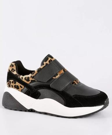 Tênis Casual Vizzano 1296.103 - Cor: Preto/Multi Bege -Tamanho:37 - Outros Moda e Acessórios - Magazine Luiza
