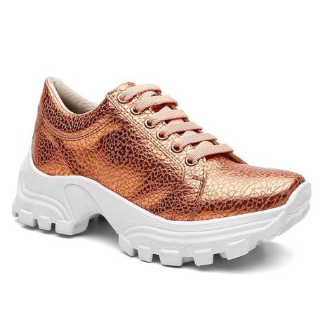 Tênis Chunky Feminino Croco Cano Baixo Cadarço Casual - Valentina K. -  Calçados Femininos - Magazine Luiza