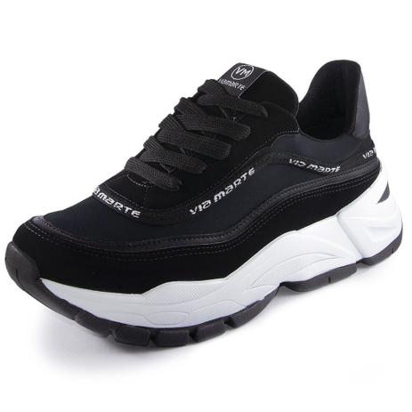 tenis via marte preto feminino