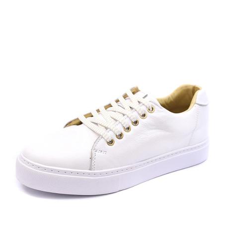 tenis couro casual feminino