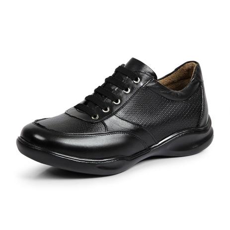 Tênis Confort Couro Palmilha em Gel Calçadonet 46020 Preto - Calcadonet -  Tênis Feminino - Magazine Luiza