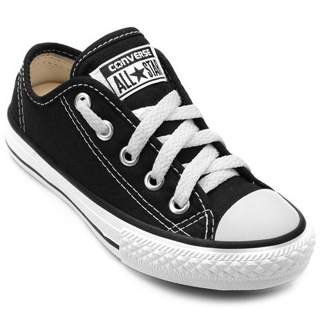 Tênis Converse All Star Chuck Taylor As Border OX Kids Preto CT05050002 Menor preço em Tênis Converse All Star Chuck Taylor As Border OX Kids Preto CT05050002