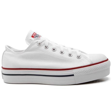 Tênis Converse All Star Chuck Taylor Flatform Lift Branco Tênis Converse All Star Chuck Taylor Flatform Lift Branco