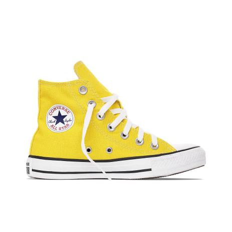 tênis converse all star chuck taylor cano alto amarelo