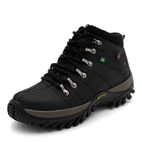 Tênis Coturno Adventure feminino Cano Alto Preto/Preto - Giselacosta Menor preço em Tênis Coturno Adventure feminino Cano Alto Preto/Preto - Giselacosta
