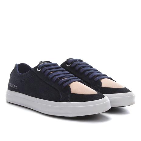 tenis couro cavalera marina