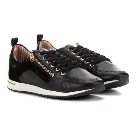 tenis couro cravo e canela