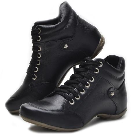 Tênis Couro DM DAMANDO Cano Curto Feminina - Tênis Feminino - Magazine Luiza